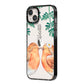 Personalised Pair of Robins iPhone 14 Plus Black Impact Case Side Angle on Silver phone