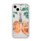 Personalised Pair of Robins iPhone 14 Plus Clear Tough Case Starlight