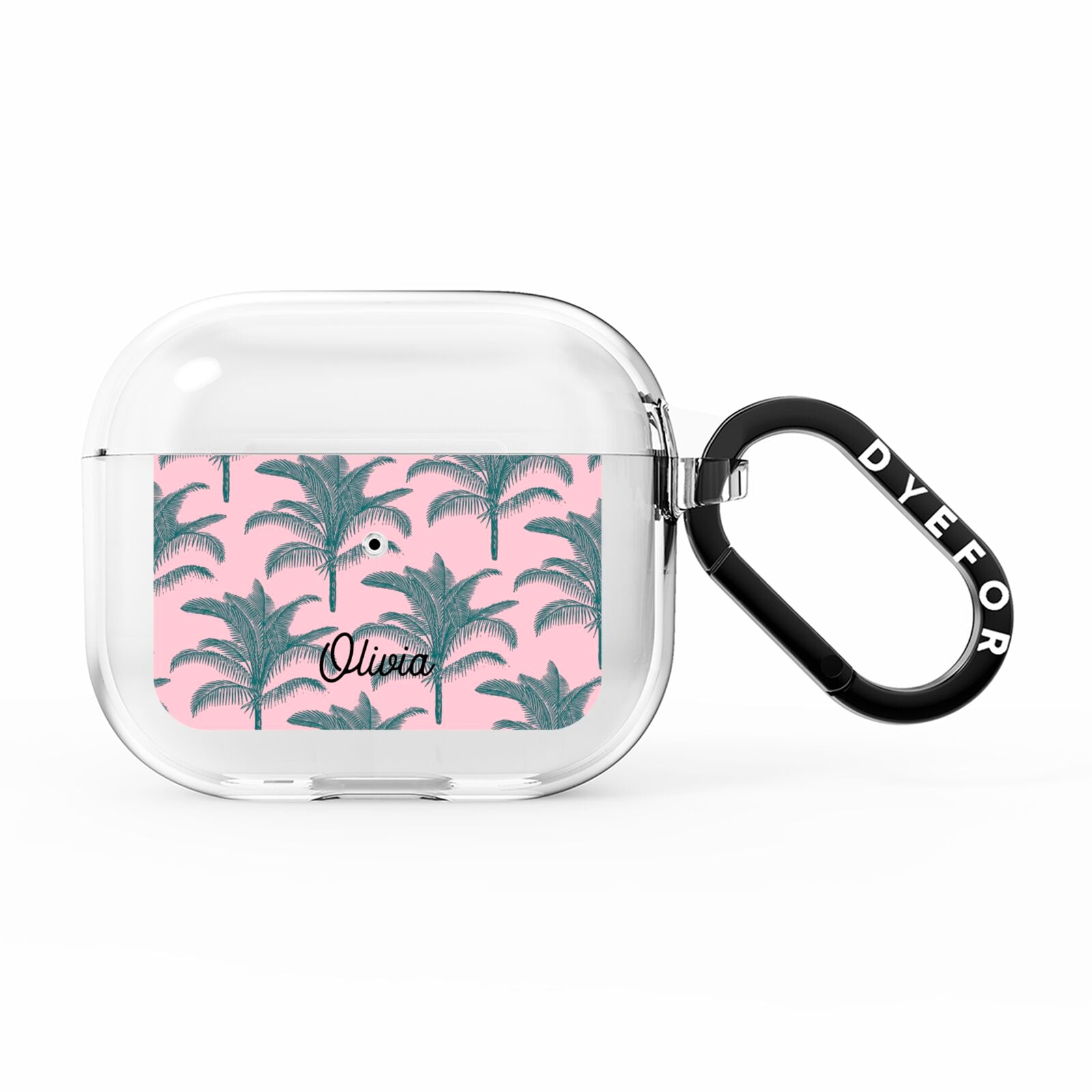 Personalised Palm AirPods Clear Case 3rd Gen