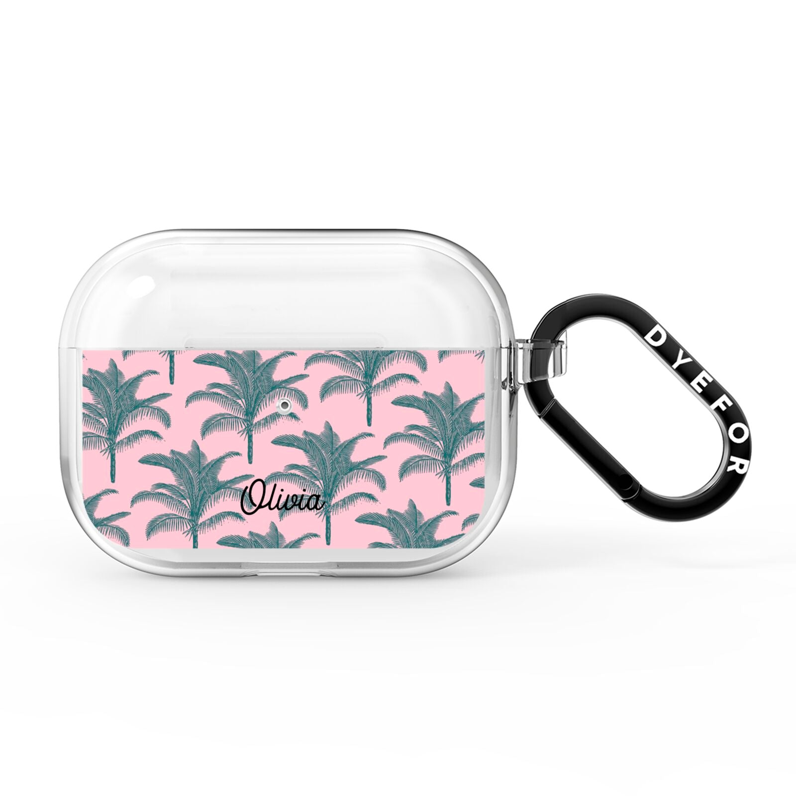 Personalised Palm AirPods Pro Clear Case