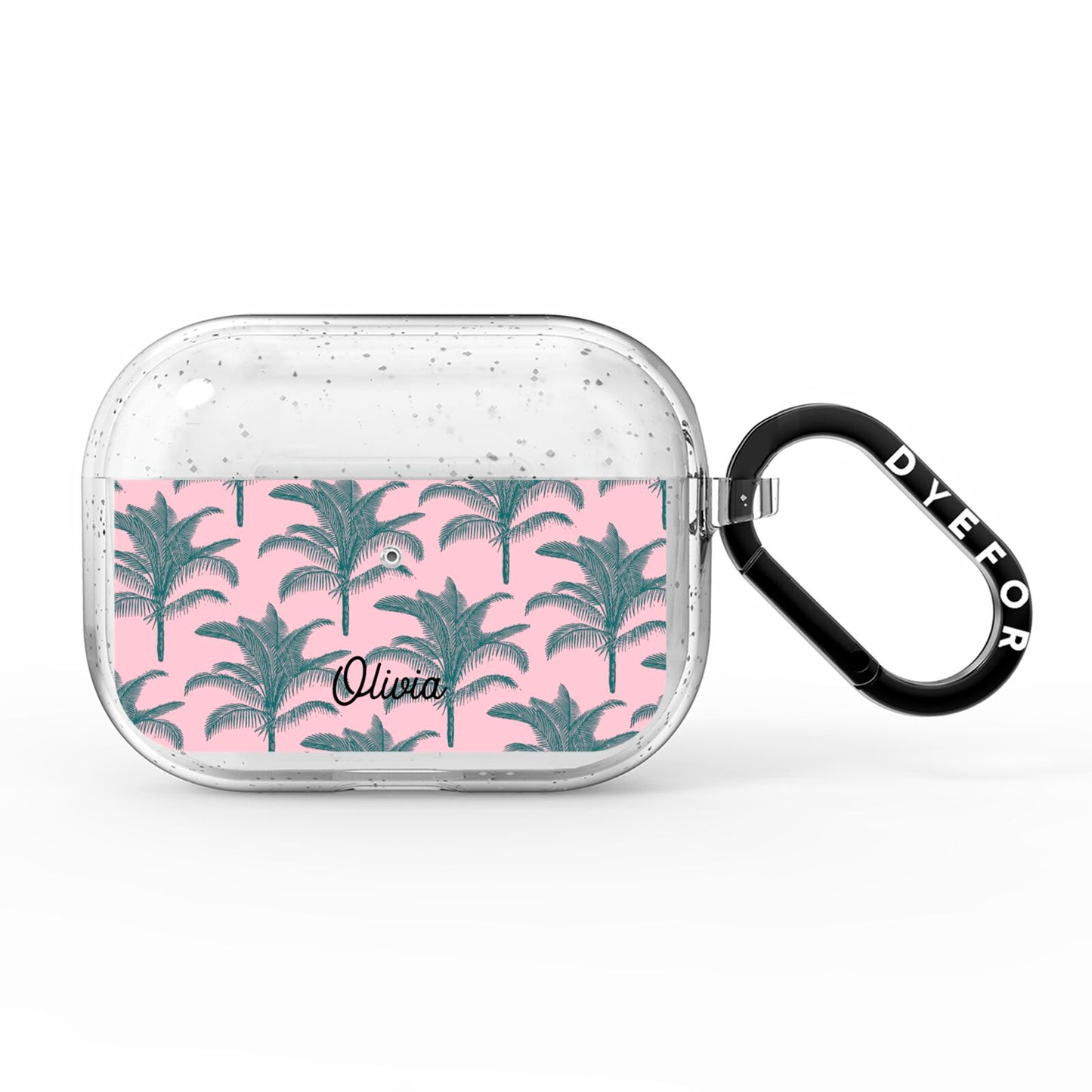 Personalised Palm AirPods Pro Glitter Case