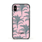 Personalised Palm Apple iPhone Xs Impact Case Black Edge on Black Phone
