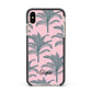Personalised Palm Apple iPhone Xs Max Impact Case Black Edge on Gold Phone