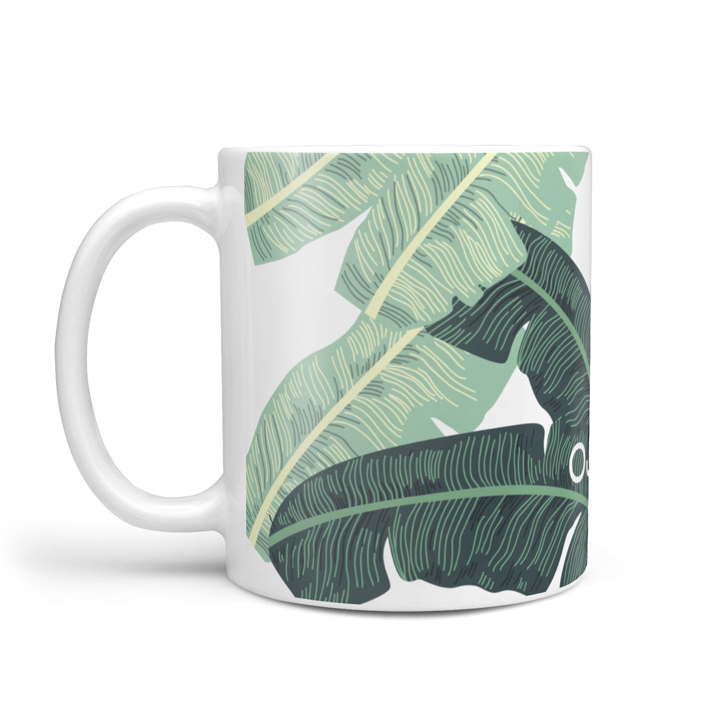 Personalised Palm Banana Leaf 10oz Mug Alternative Image 1