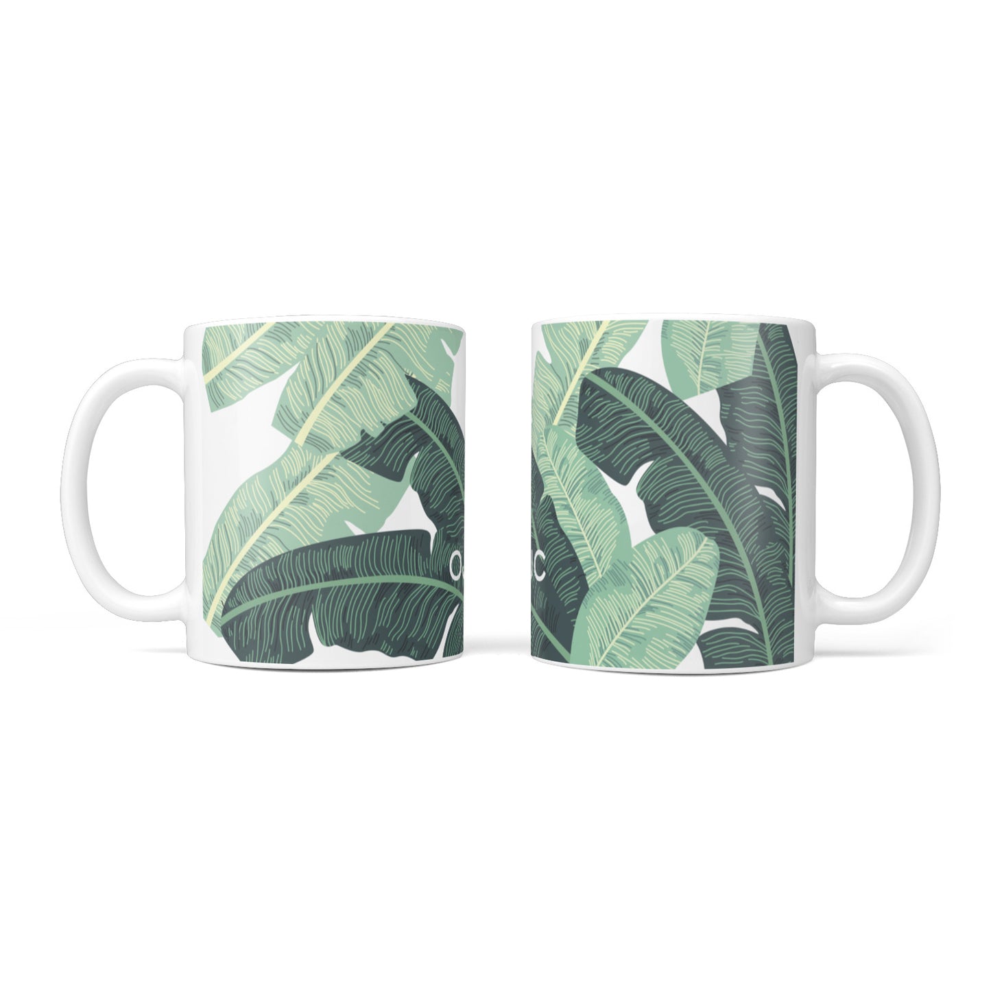 Personalised Palm Banana Leaf 10oz Mug Alternative Image 3