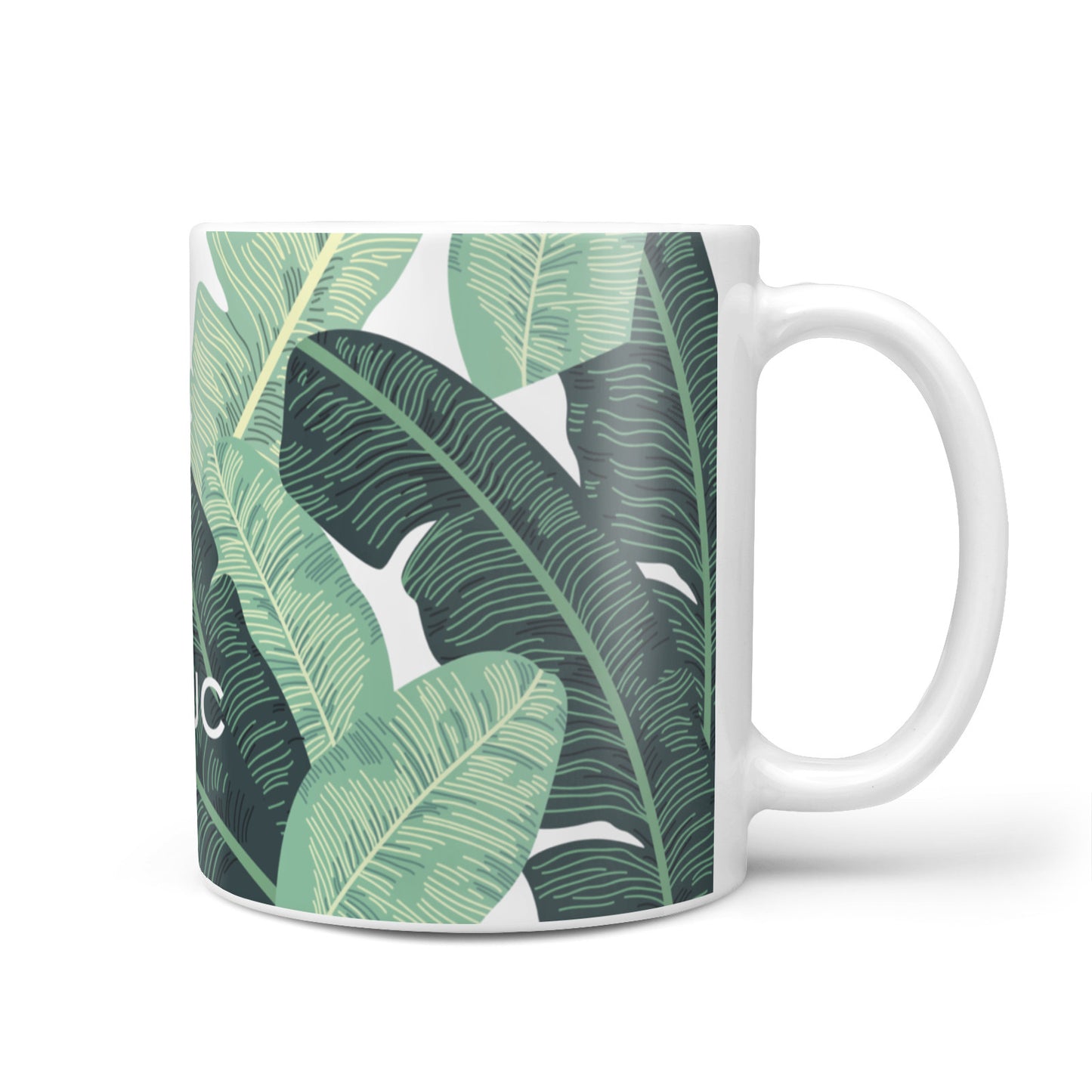 Personalised Palm Banana Leaf 10oz Mug