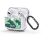 Personalised Palm Banana Leaf AirPods Glitter Case 3rd Gen Side Image