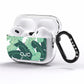 Personalised Palm Banana Leaf AirPods Pro Clear Case Side Image