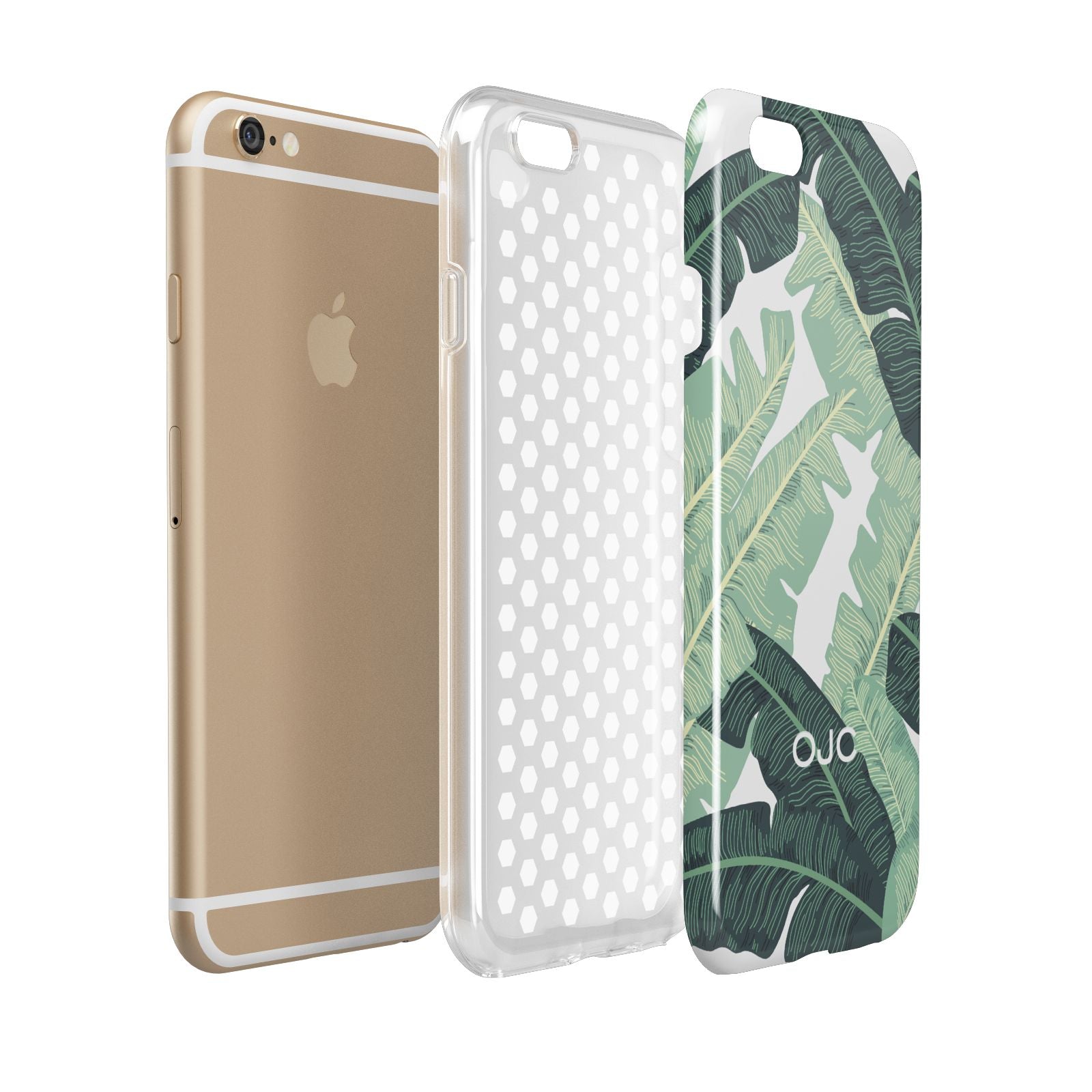 Personalised Palm Banana Leaf Apple iPhone 6 3D Tough Case Expanded view