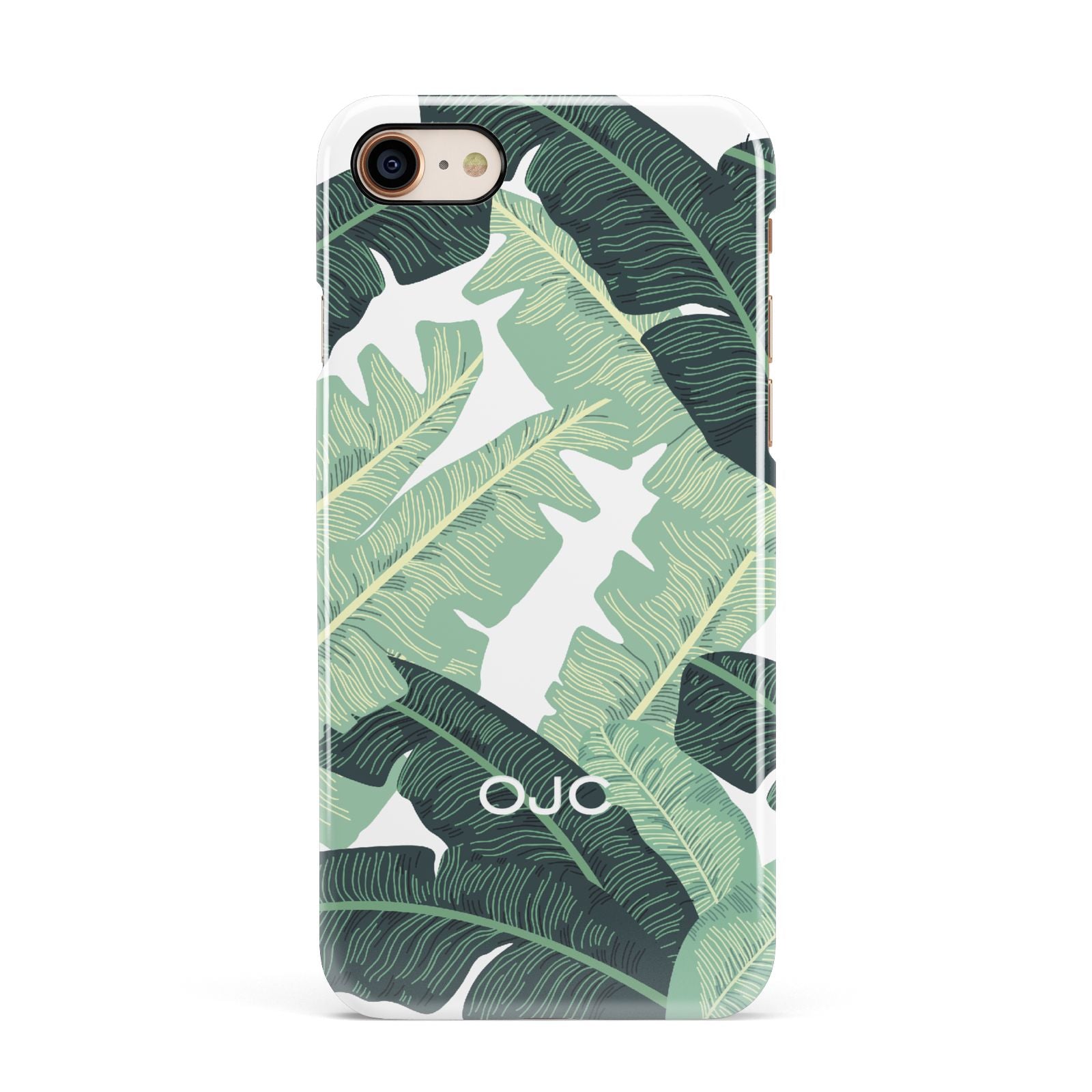 Personalised Palm Banana Leaf Apple iPhone 7 8 3D Snap Case