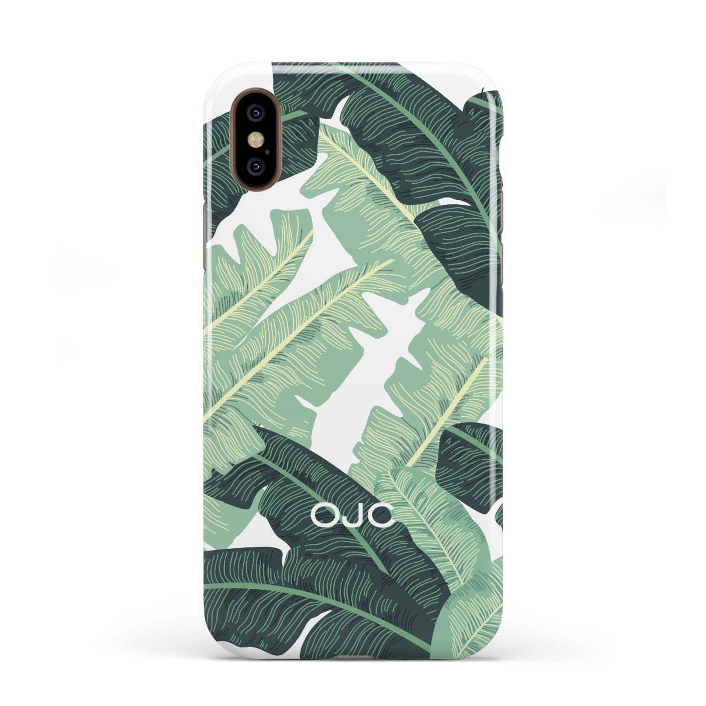 Personalised Palm Banana Leaf Apple iPhone XS 3D Tough
