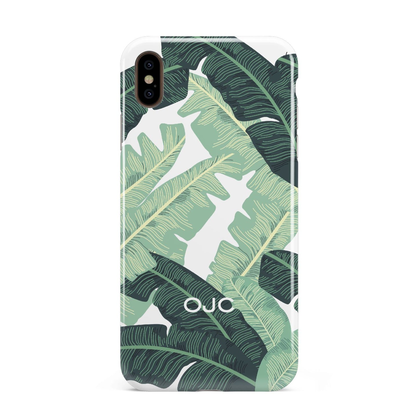 Personalised Palm Banana Leaf Apple iPhone Xs Max 3D Tough Case
