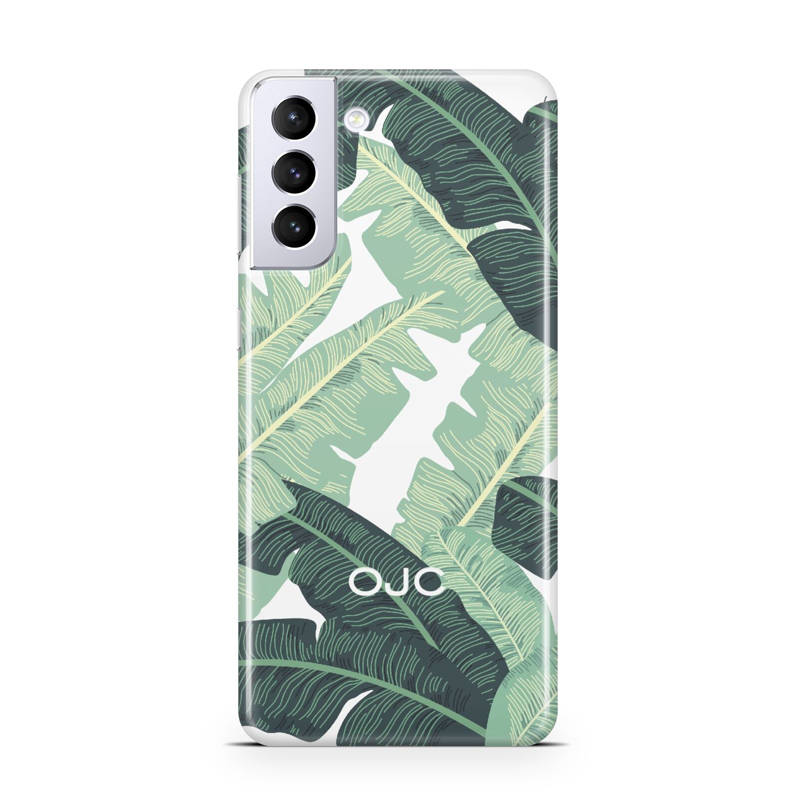 Personalised Palm Banana Leaf Samsung S21 Plus Case