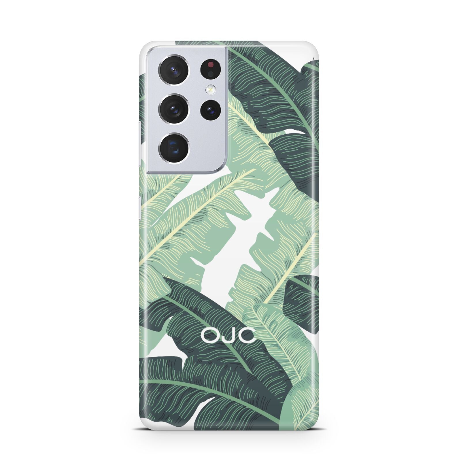 Personalised Palm Banana Leaf Samsung S21 Ultra Case