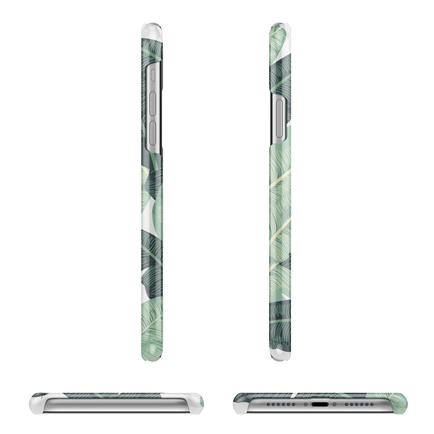 Personalised Palm Banana Leaf iPhone 11 Pro 3D Snap Case Angle Images