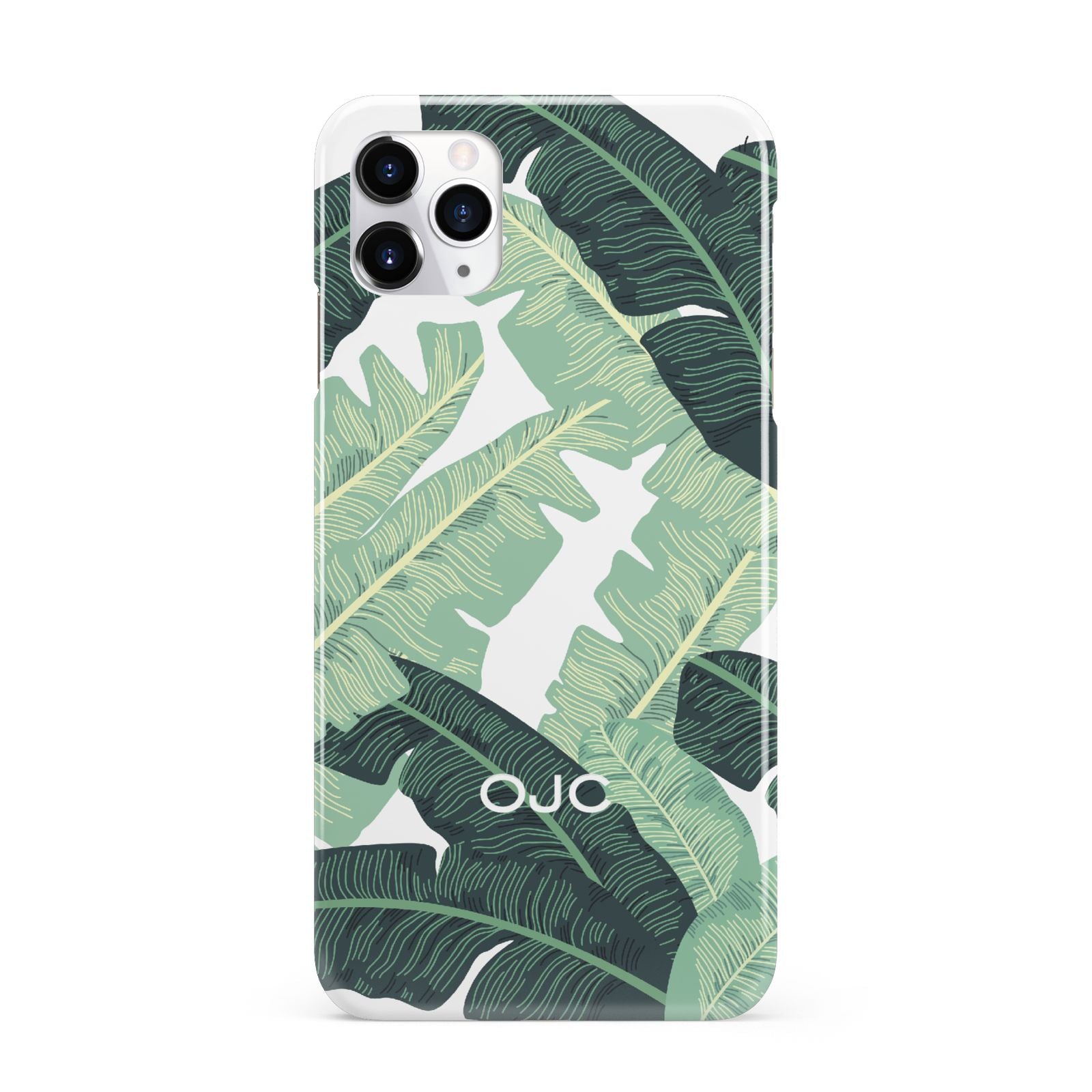 Personalised Palm Banana Leaf iPhone 11 Pro Max 3D Snap Case
