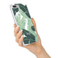 Personalised Palm Banana Leaf iPhone 7 Plus Bumper Case on Silver iPhone Alternative Image