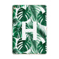 Personalised Palm Monstera Leaf Tropical Print Apple iPad Gold Case