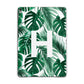 Personalised Palm Monstera Leaf Tropical Print Apple iPad Grey Case