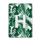Personalised Palm Monstera Leaf Tropical Print Apple iPad Rose Gold Case