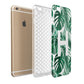 Personalised Palm Monstera Leaf Tropical Print Apple iPhone 6 Plus 3D Tough Case