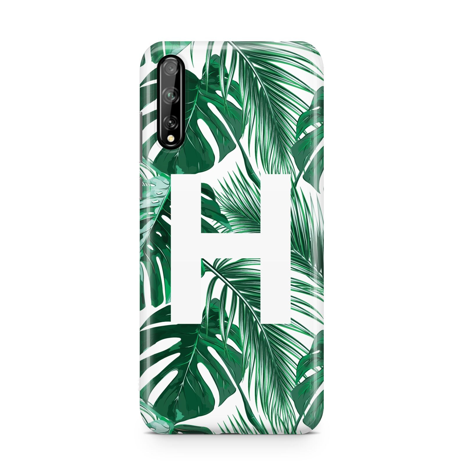 Personalised Palm Monstera Leaf Tropical Print Huawei Enjoy 10s Phone Case