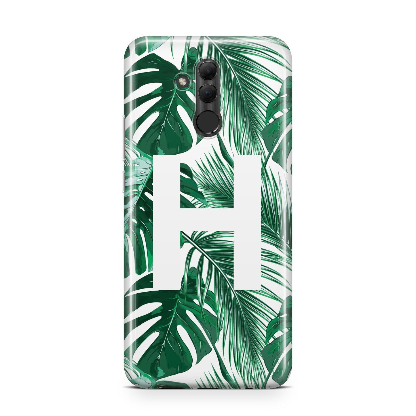 Personalised Palm Monstera Leaf Tropical Print Huawei Mate 20 Lite