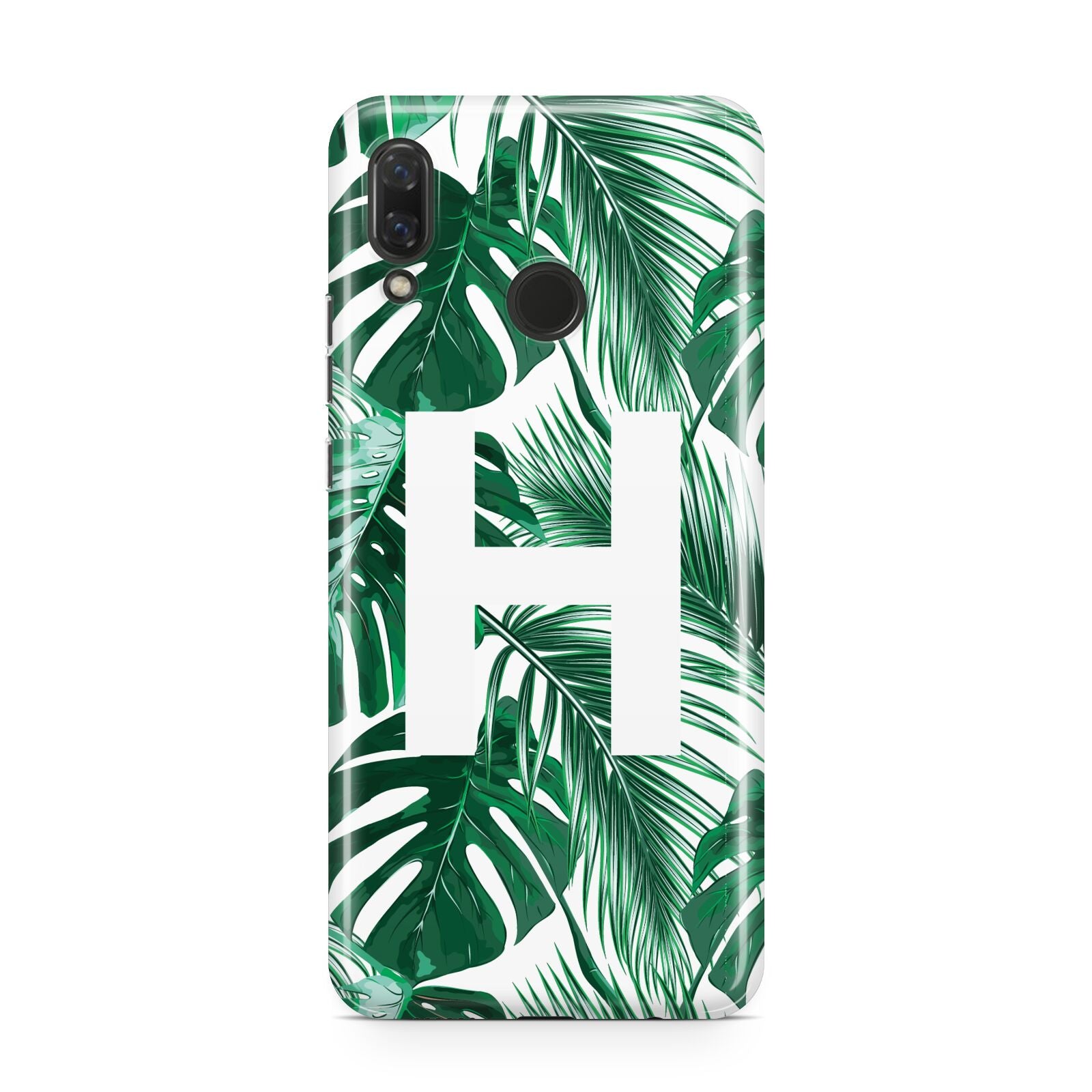 Personalised Palm Monstera Leaf Tropical Print Huawei Nova 3 Phone Case