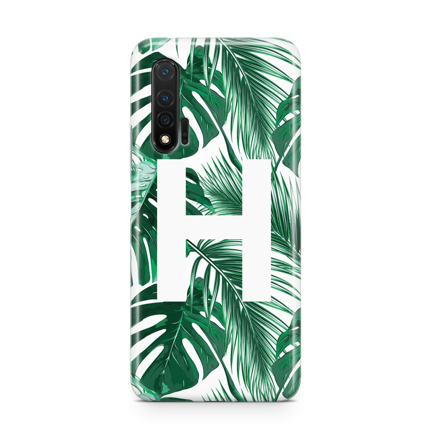Personalised Palm Monstera Leaf Tropical Print Huawei Nova 6 Phone Case