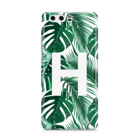 Personalised Palm Monstera Leaf Tropical Print Huawei P10 Phone Case
