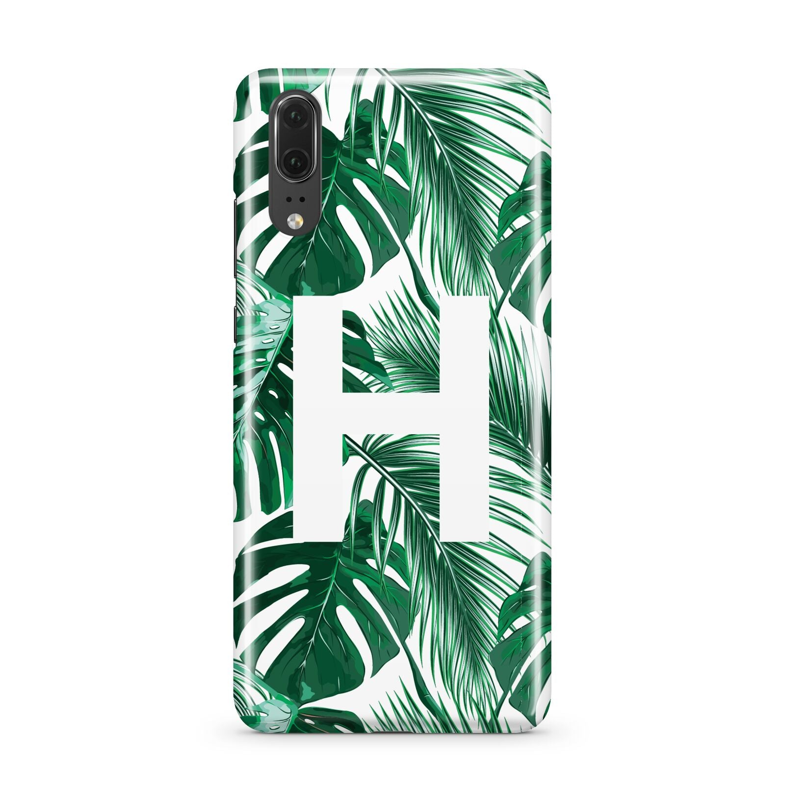 Personalised Palm Monstera Leaf Tropical Print Huawei P20 Phone Case