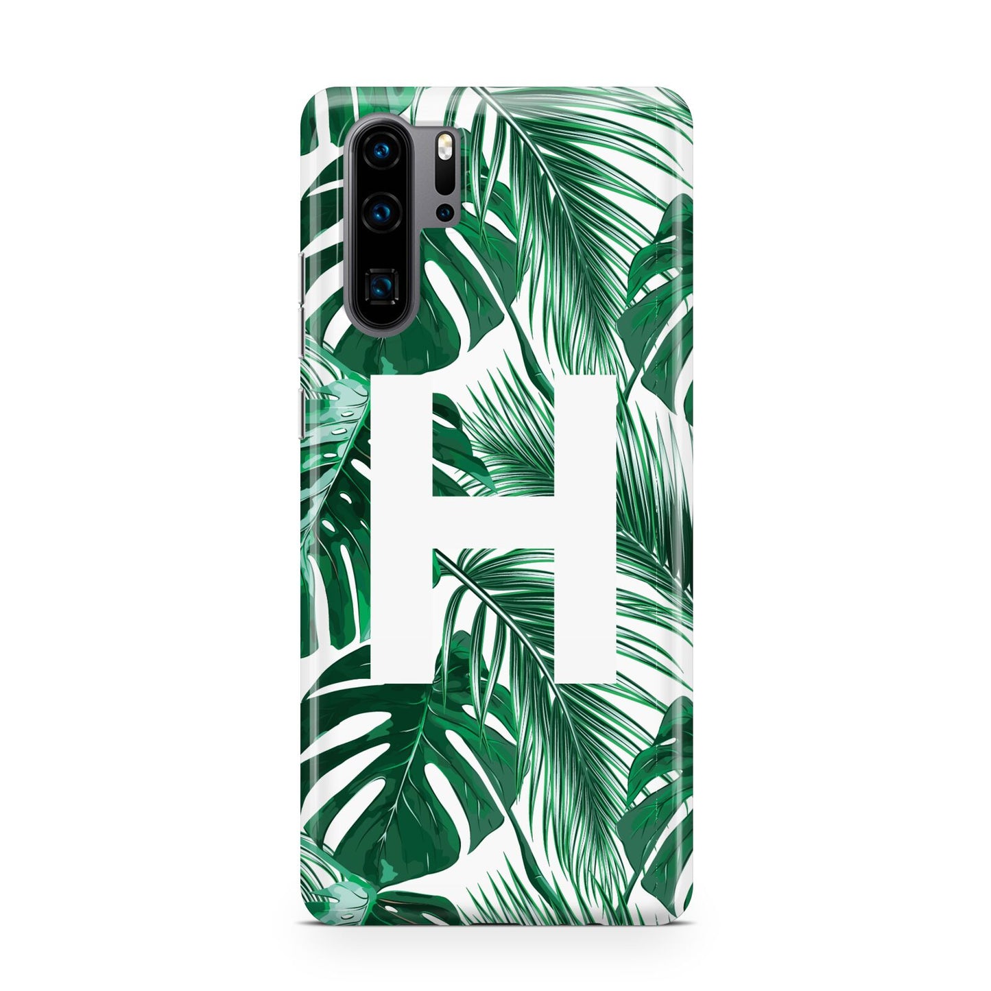 Personalised Palm Monstera Leaf Tropical Print Huawei P30 Pro Phone Case