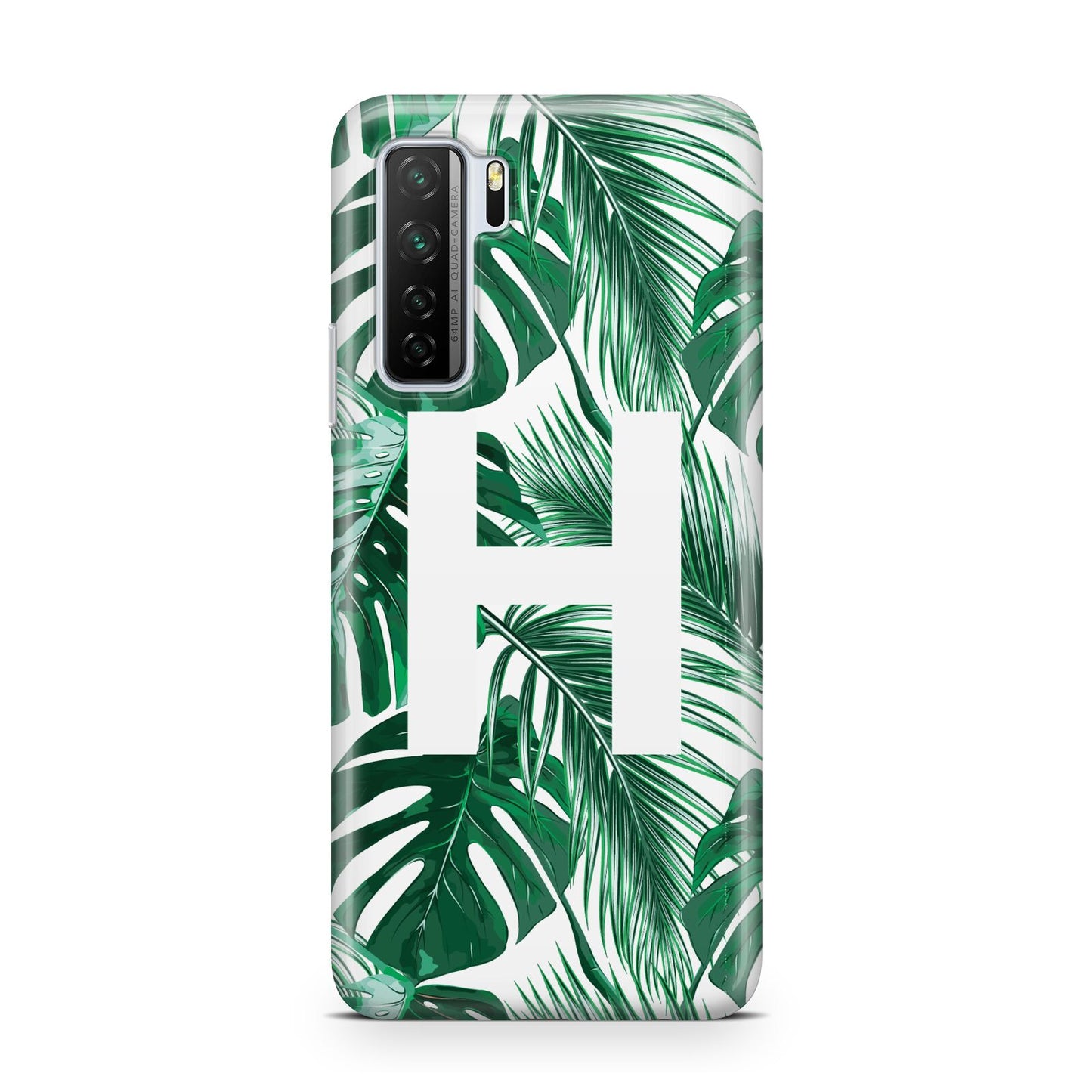 Personalised Palm Monstera Leaf Tropical Print Huawei P40 Lite 5G Phone Case