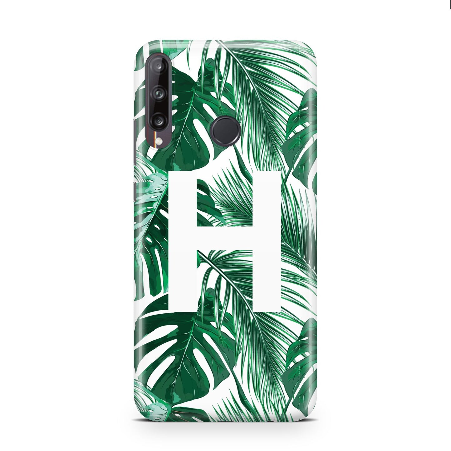 Personalised Palm Monstera Leaf Tropical Print Huawei P40 Lite E Phone Case