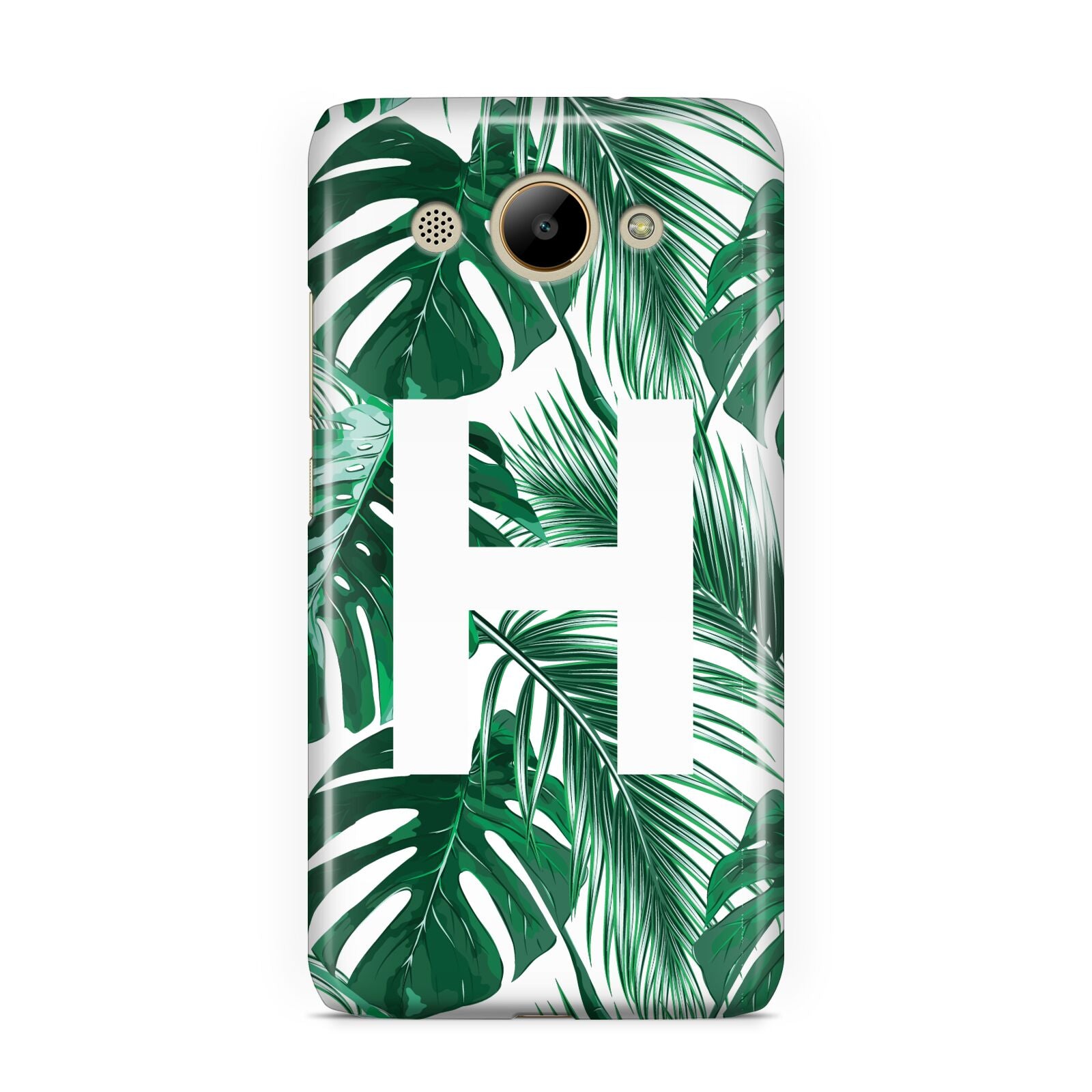 Personalised Palm Monstera Leaf Tropical Print Huawei Y3 2017