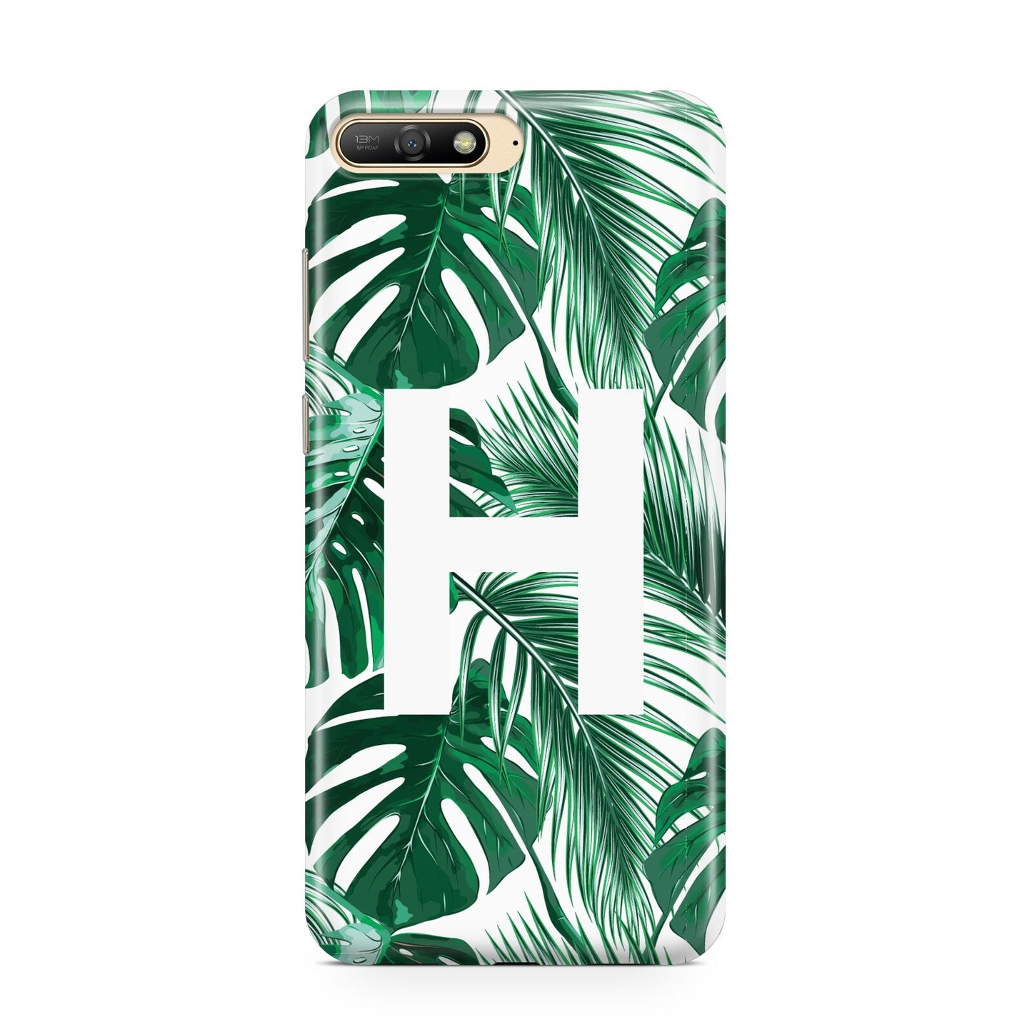 Personalised Palm Monstera Leaf Tropical Print Huawei Y6 2018