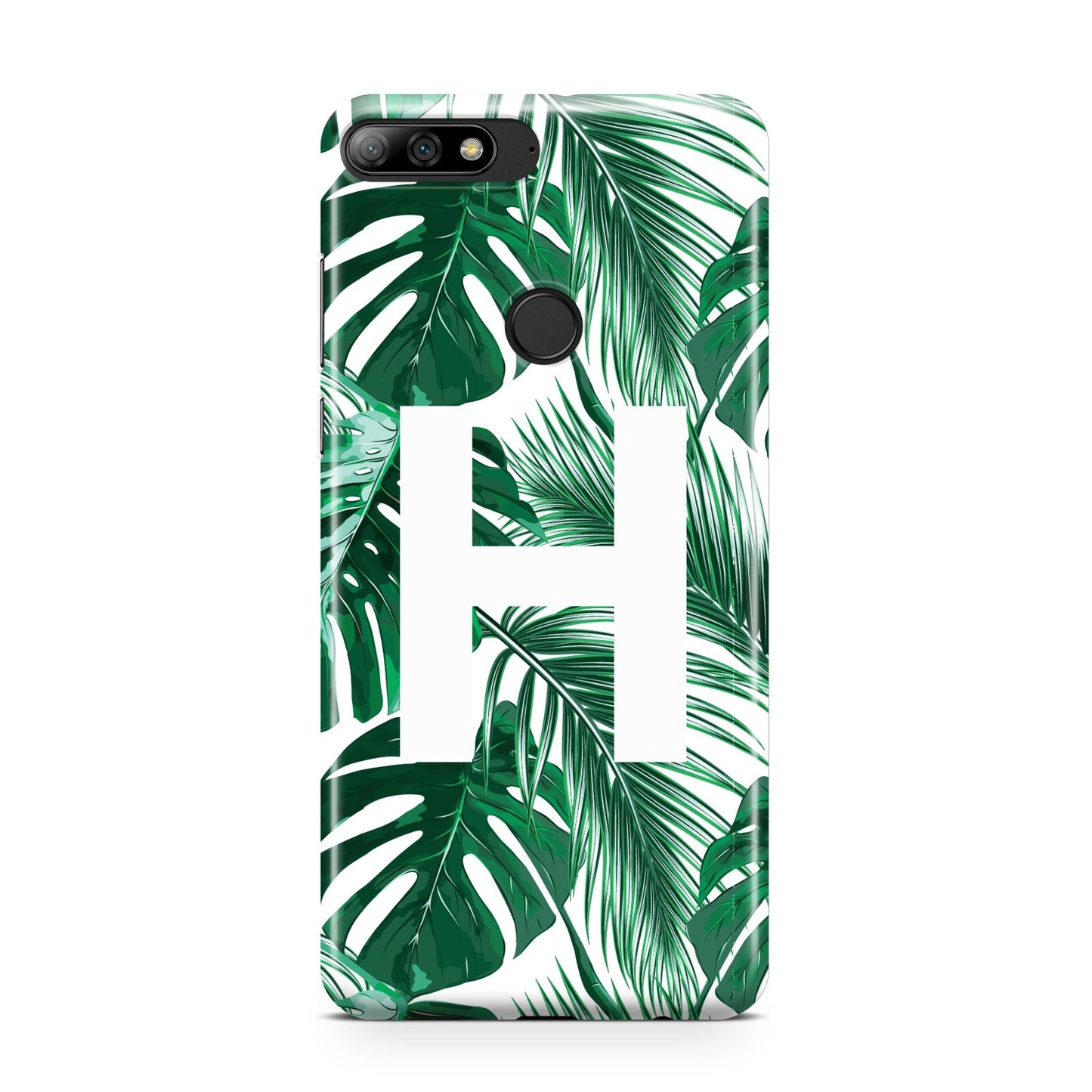 Personalised Palm Monstera Leaf Tropical Print Huawei Y7 2018