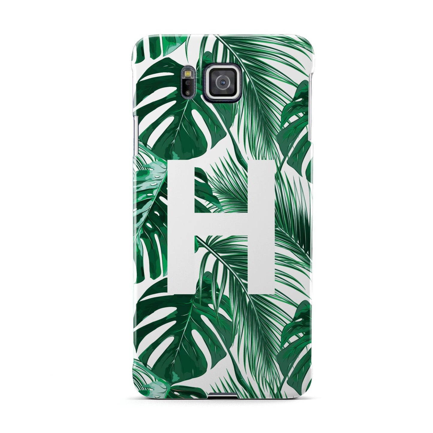 Personalised Palm Monstera Leaf Tropical Print Samsung Galaxy Alpha Case