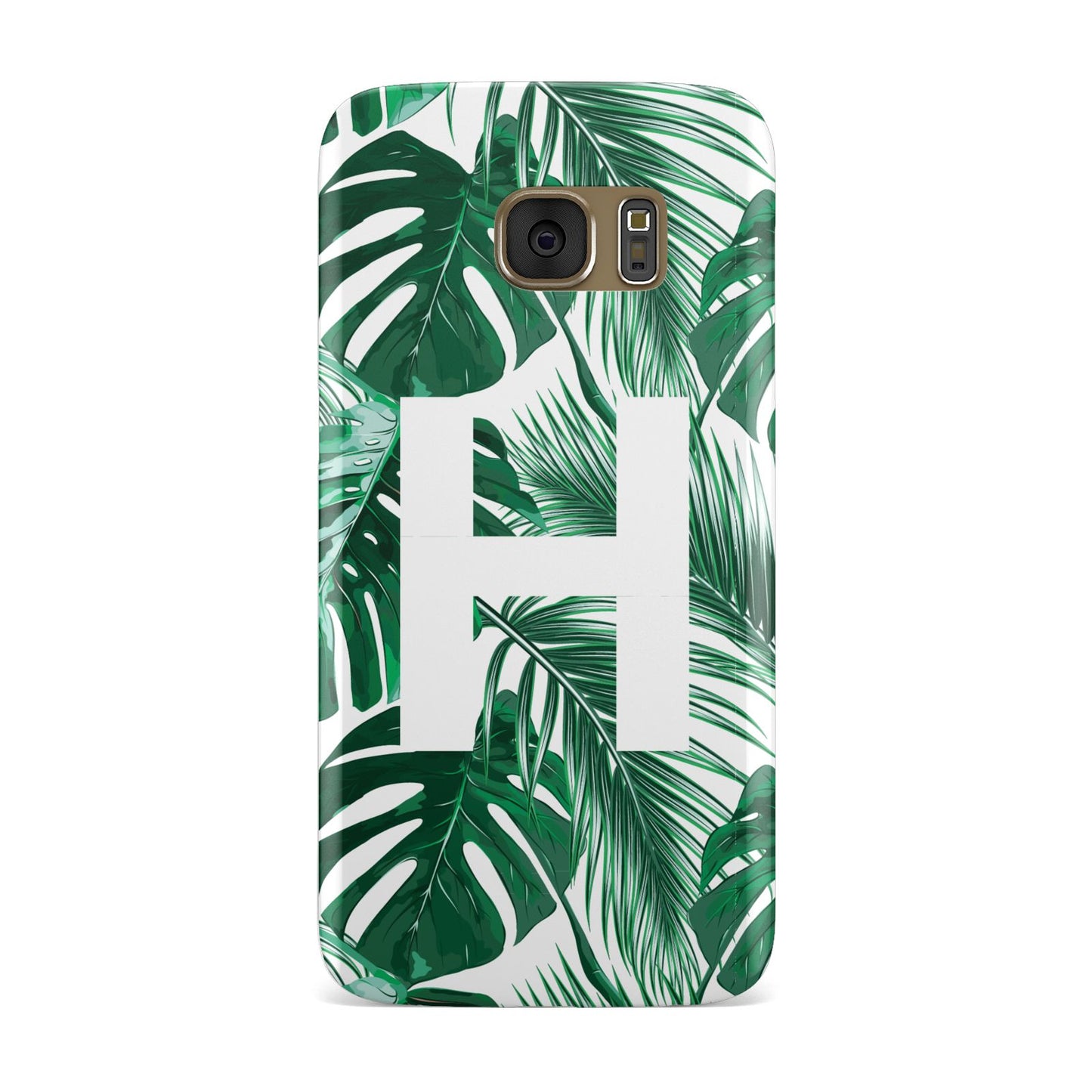 Personalised Palm Monstera Leaf Tropical Print Samsung Galaxy Case