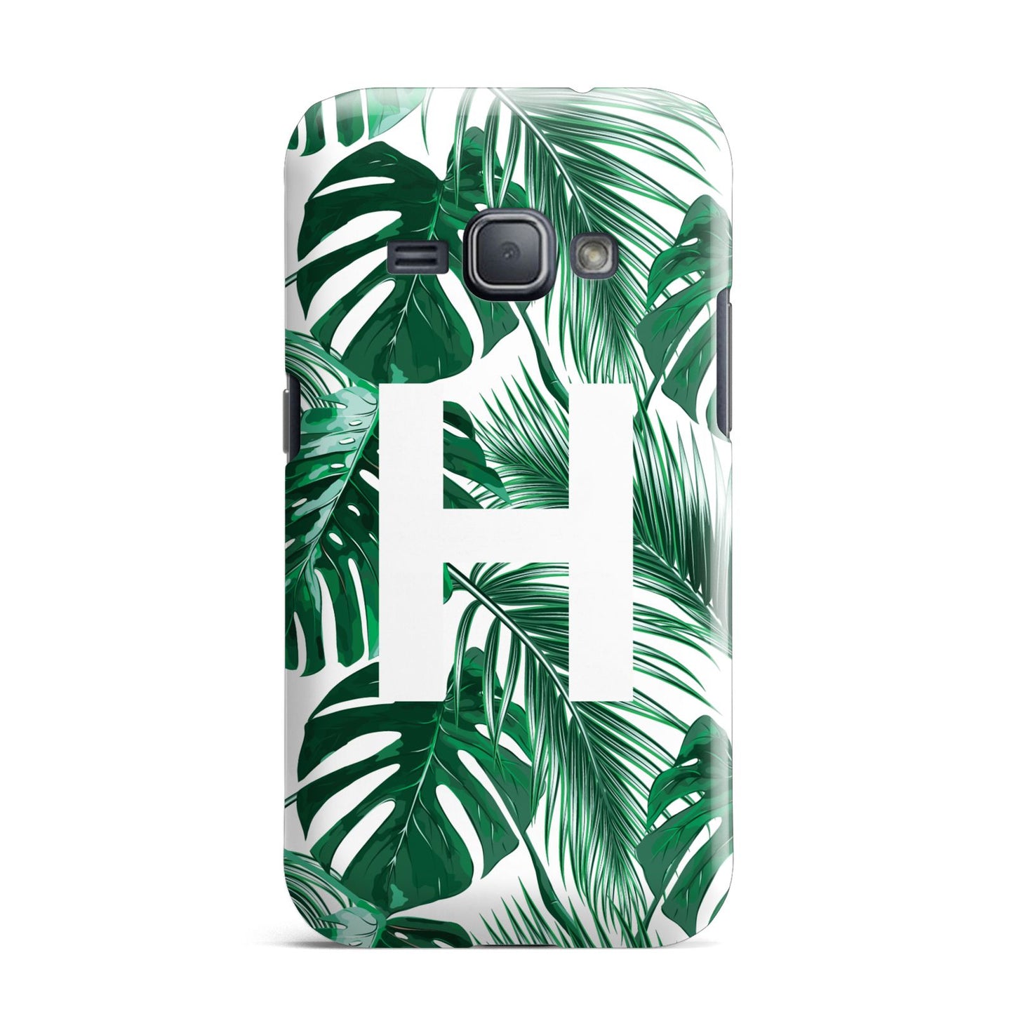 Personalised Palm Monstera Leaf Tropical Print Samsung Galaxy J1 2016 Case