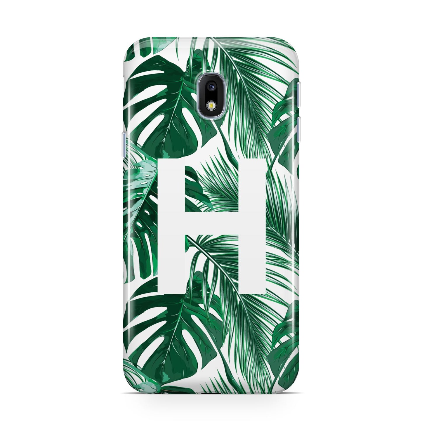 Personalised Palm Monstera Leaf Tropical Print Samsung Galaxy J3 2017 Case