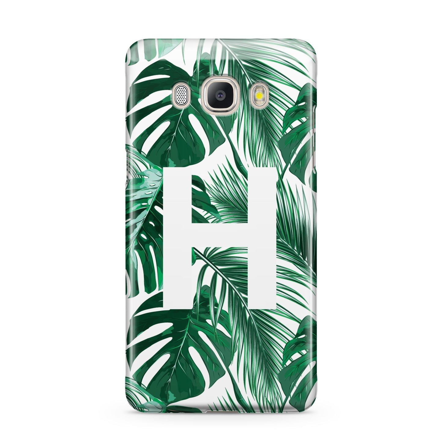 Personalised Palm Monstera Leaf Tropical Print Samsung Galaxy J5 2016 Case