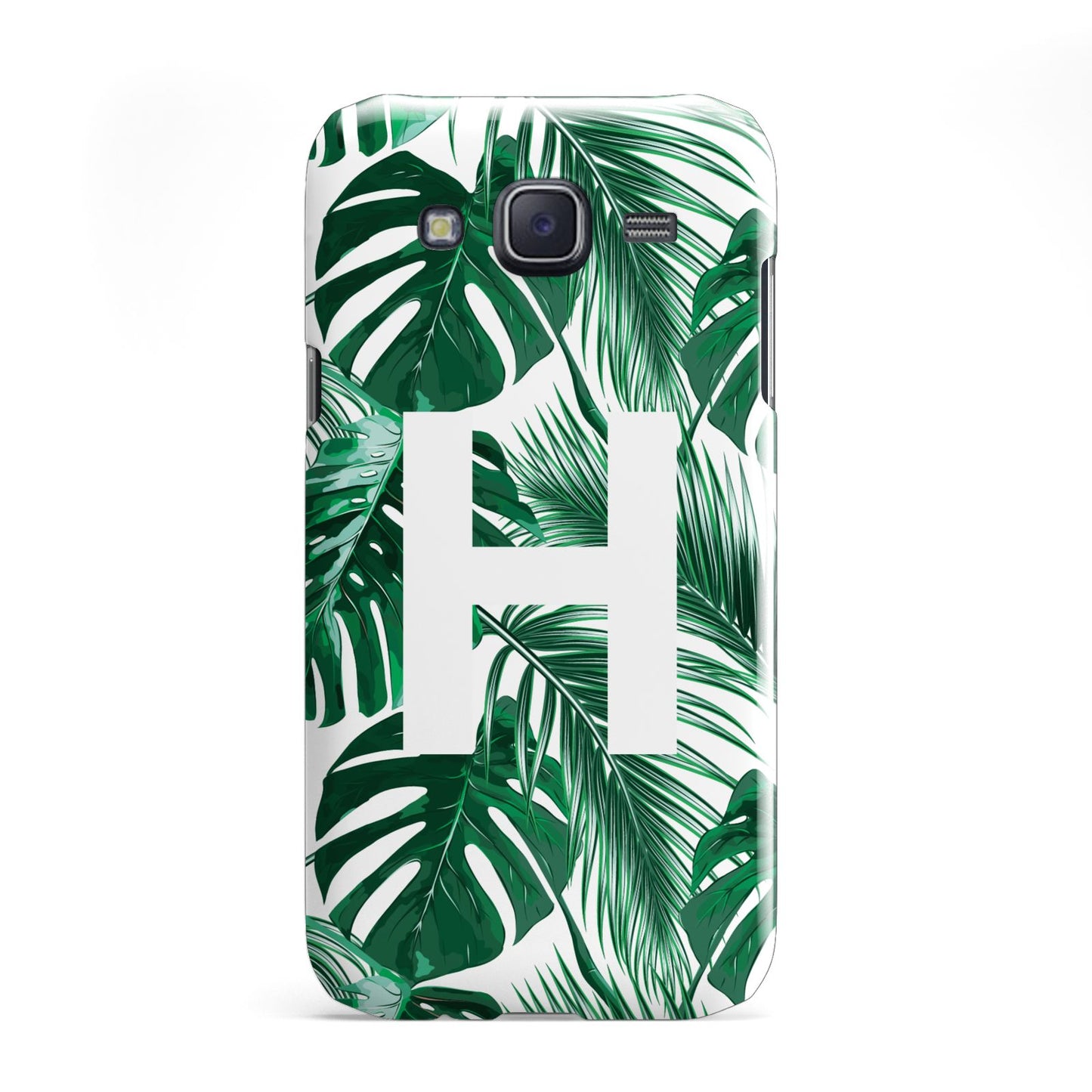 Personalised Palm Monstera Leaf Tropical Print Samsung Galaxy J5 Case