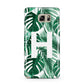 Personalised Palm Monstera Leaf Tropical Print Samsung Galaxy Note 5 Case