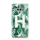 Personalised Palm Monstera Leaf Tropical Print Samsung Galaxy S10E Case