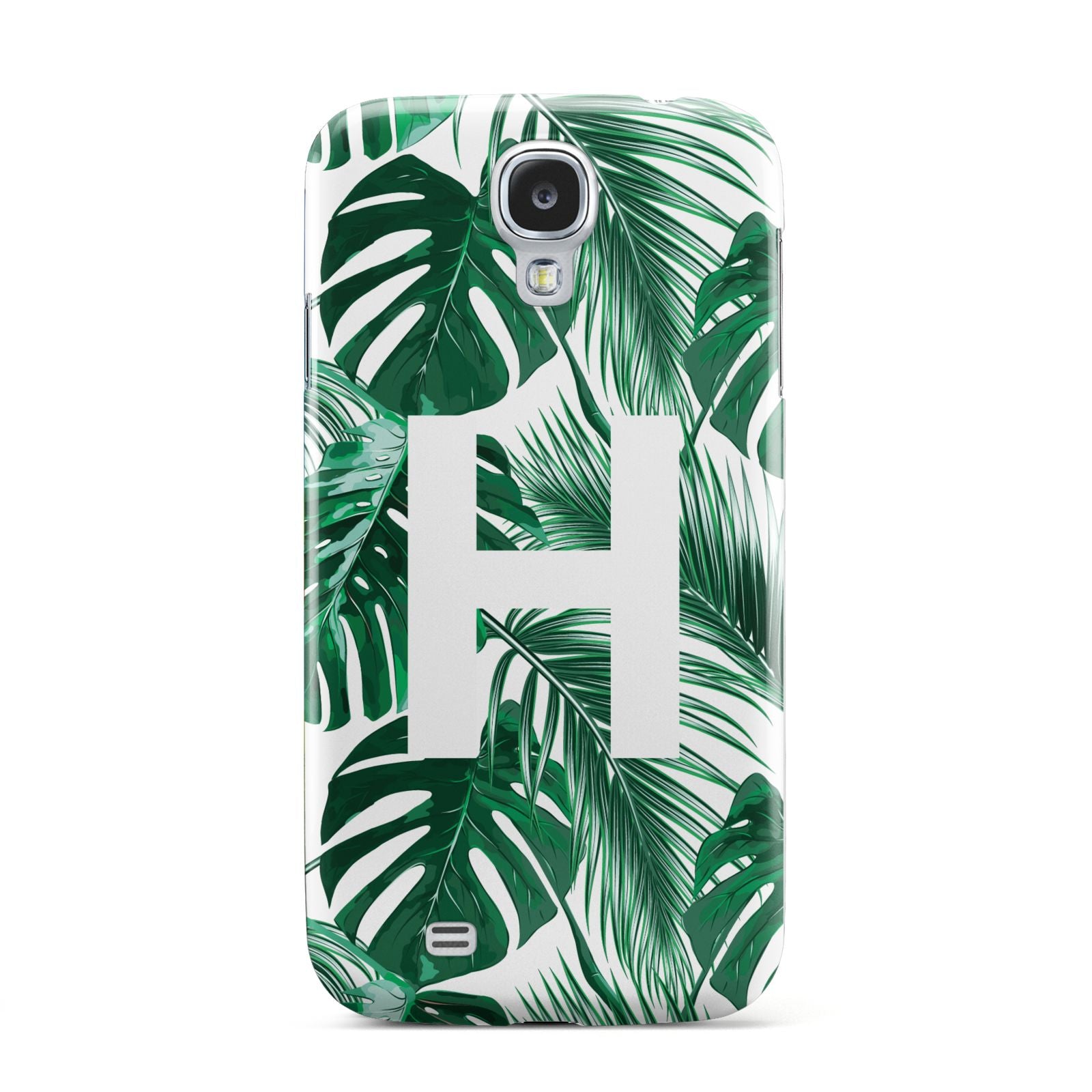 Personalised Palm Monstera Leaf Tropical Print Samsung Galaxy S4 Case