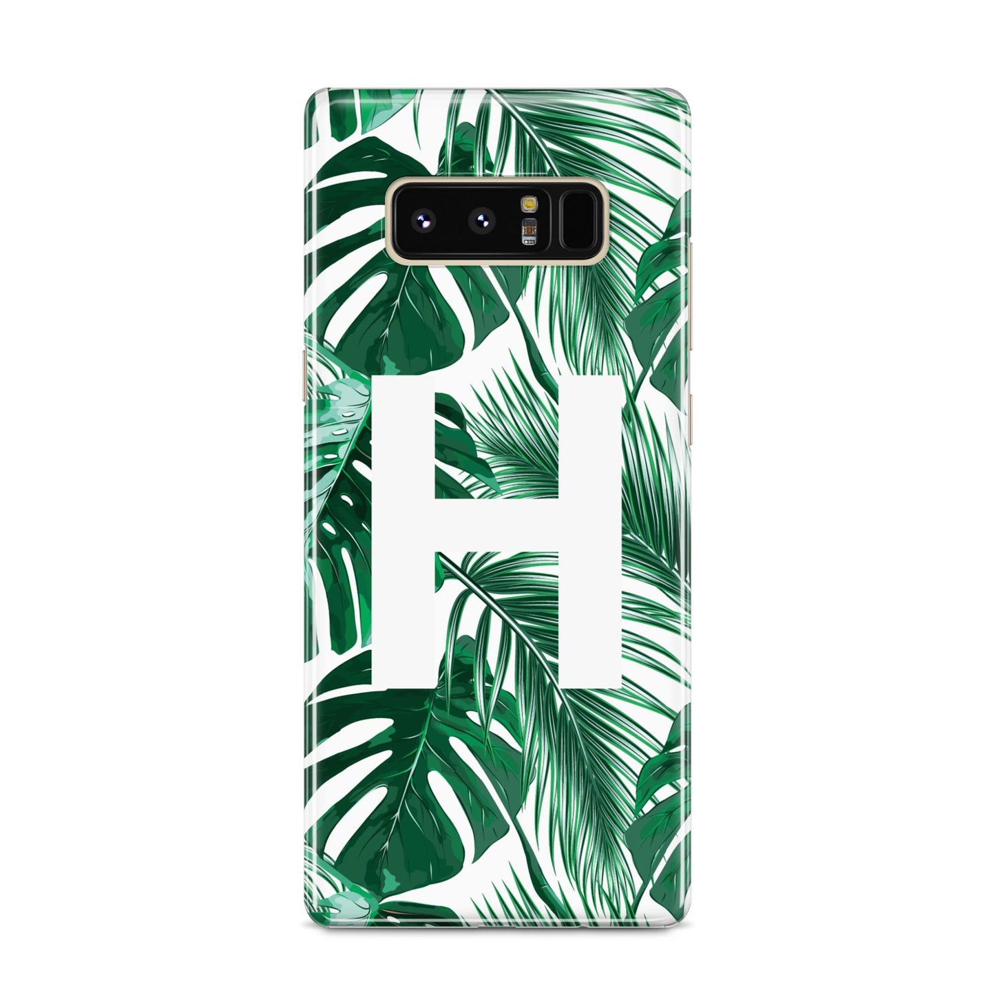Personalised Palm Monstera Leaf Tropical Print Samsung Galaxy S8 Case