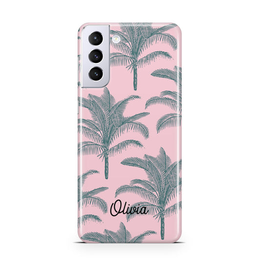 Personalised Palm Samsung S21 Plus Phone Case