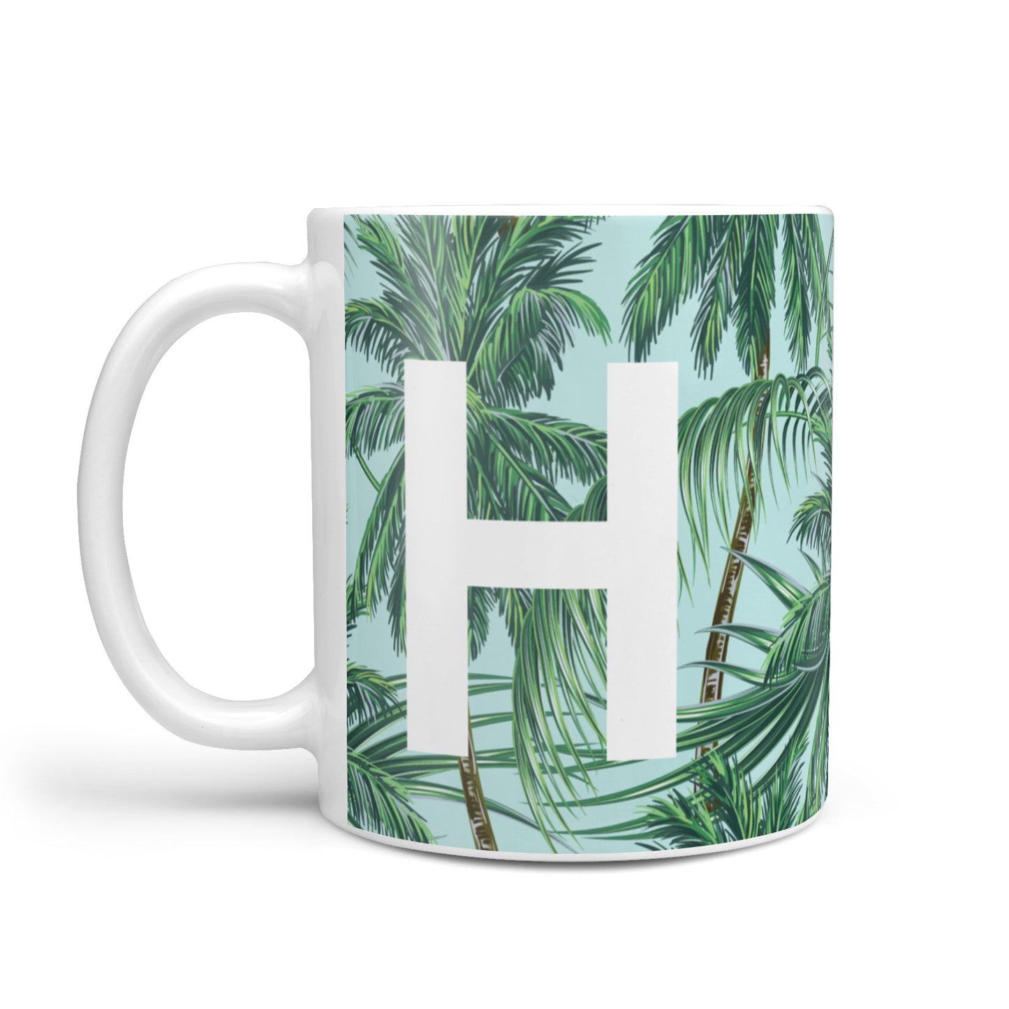 Personalised Palm Tree Tropical 10oz Mug Alternative Image 1