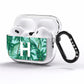 Personalised Palm Tree Tropical AirPods Pro Clear Case Side Image